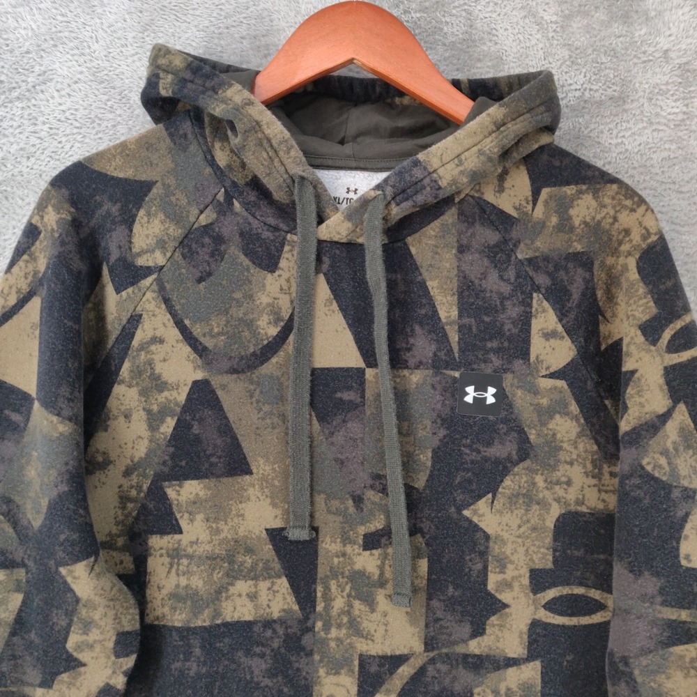 Under Armour Rival Hoodie Mens XL Geometric Pullover Sweatshirt Gym Training